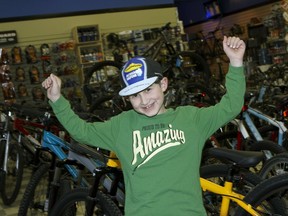 Adam Cripps, pictured in 2008, when he met our Kids with Cancer bike crew .