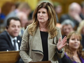 Interim Conservative leader Rona Ambrose asks a question during Question Period in the House of Commons in Ottawa on Tuesday, June 7, 2016. THE CANADIAN PRESS/Justin Tang