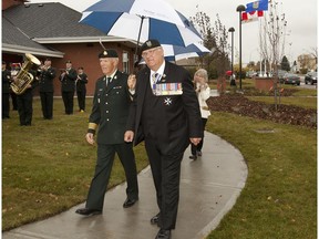 Official opening of Valour Place in 2012.