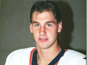 Edmonton Oilers forward Ryan Smyth in 1997.