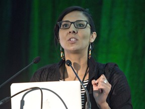 Eriel Deranger, Communications Coordinator of the Athabasca Chipewyan First Nation.