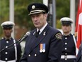 Deputy fire chief Scott MacDonald speaks at the Edmonton Firefighters Memorial Society's Remembrance Service on Sunday September 11, 2016. The annual memorial in Old Strathcona is held to recognize all Edmonton firefighters who made the ultimate sacrifice by giving their lives in the line of duty.