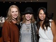 (From left) Chrystal Thiessen, Michelle McNaughton and Krystel Biason at Western Canada Fashion Week.