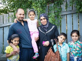 The Elaywi family, sponsored by Bethel Lutheran Church in Sherwood Park and Grace Lutheran Church in Edmonton.