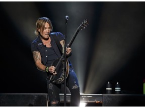 Keith Urban performs at Rogers Place in Edmonton, Alberta on Friday, September 16, 2016.