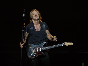 Keith Urban performs at Rogers Place in Edmonton, Alberta on Friday, September 16, 2016.