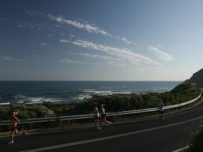 VicHealth is an organization that works to combat injury and chronic disease in the Australian state of Victoria, pictured here during a 2008 road race in Lorne, Australia.
