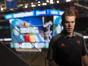 Team North America forward Connor McDavid of the Edmonton Oilers attends a media availability for the World Cup of Hockey in Toronto on Sept. 15, 2016.