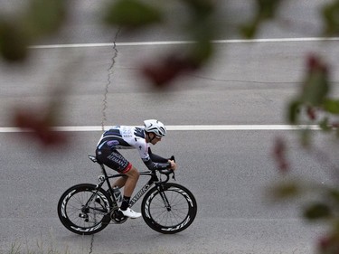 Phil O'Donnell takes part in the time trial during Stage 4 of the Tour of Alberta  in Edmonton on Sept. 4, 2016.