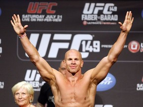 Ultimate Fighting Championship fighter Ryan Jimmo, from Edmonton, weighs-in in Calgary, Friday, July 20, 2012. Edmonton police are investigating the hit and run death of former UFC fighter Jimmo.