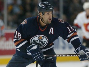 Edmonton Oilers forward Ethan Moreau in October 2006.
