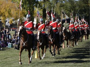 A performance of the Strathcona Mounted Troop Musical Ride was held at Virginia Park School in Edmonton on Monday September 26, 2016.