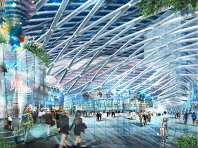 Artist's conception of the Winter Garden, published in 2009.