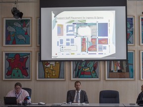 The Oilers Entertainment Group and city officials provided a technical briefing at City Hall last month on transportation and parking plans for Rogers Place.