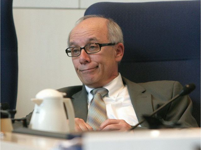 A frustrated looking Mayor Stephen Mandel during a council meeting at Edmonton's city hall on April 6, 2011. A debate on a new arena was on the agenda.