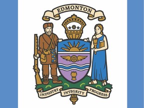 The municipal flag for the City of Edmonton