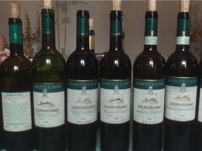 Verdicchio wines,  part of a tasting of Marotti Campi Verdicchio dei Castelli di Jesi Reserva ‘Salmariano.’