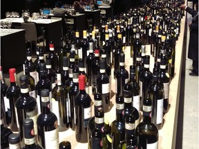 A sea of Chianti Classico at a tasting in Florence earlier this year.