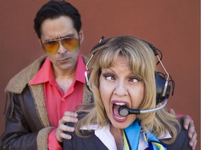 Mark Meer and Stephanie Wolfe in Airport '75, Die-Nasty's 24th annual 50-hour Soap-A-Thon.