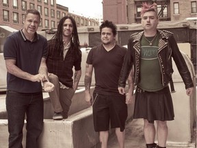 Fat Mike, right, and his punk pals in NOFX.