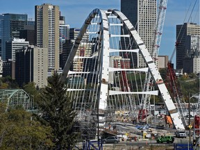 The City of Edmonton announced Thursday, June 8, 2017 that the Walterdale Bridge, will open to traffic in September.