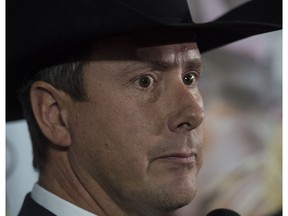 Jeff Robson, with the Canadian Professional Rodeo Association, at the Rodeo Week kickoff press conference on Wednesday, Oct. 19, 2016.