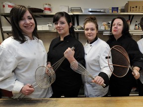 Chef Christine Sandford, second from left in this file photo, is the new chef at the brew pub to be located in the as-yet-to-open Ritchie Market.