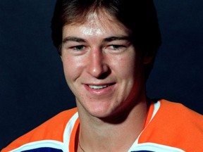 Edmonton Oilers defenceman Kevin Lowe in 1979.