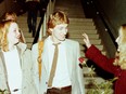 Edmonton Oilers star is greeted by fans at the Edmonton International Airport in 1981.