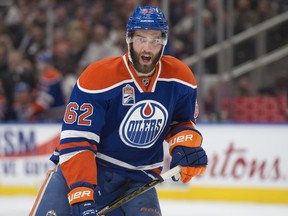 Eric Gryba of the Edmonton Oilers, against the Winnipeg Jets at Rogers Place in Edmonton on October 5, 2016. Photo by Shaughn Butts / Postmedia Jim Matheson Story Photos off Oilers game for multiple writers copy in Oct. 7 editions.