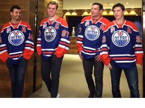 Oilers new leadership group reminds Twitter fans of a boy band