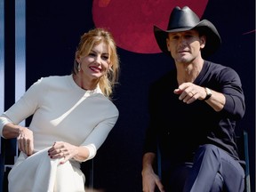 Faith Hill And Tim McGraw during the Nashville Music City Walk Of Fame Induction Ceremony on Oct. 5, 2016 in Nashville, Tennessee.