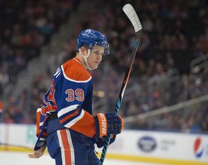 Jesse Puljujarvi (39) of the Edmonton Oilers , against the Anaheim Ducks at Rogers Place on October 4, 2016 in Edmonton. Photo by Shaughn Butts / Postmedia Jim Matheson Story Photos off Oilers game for multiple writers copy in Oct. 5 editions.