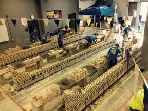 Masonry experts will take part in a bricklaying competition Friday, Oct. 21 in Edmonton. Last year the annual regional competition was held in Calgary, Alta.