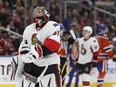 Ottawa's goaltender Craig Anderson (41) skates to his net during the second period of a NHL game between the Edmonton Oilers and the Ottawa Senators at Rogers Place in Edmonton, Alberta on Sunday, October 30, 2016. Ian Kucerak / Postmedia Photos off Oilers game for multiple writers copy in Oct. 31 editions.