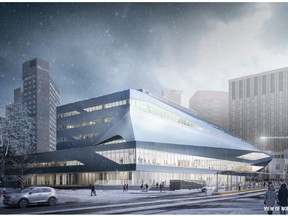Renderings of what the renovated Stanley A. Milner Library in Edmonton will look like when it re-opens in 2020. Construction begins in early 2017 and the library will be temporarily housed in the University of Alberta's Enterprise Square building.