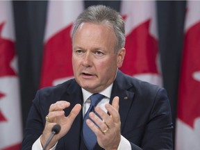 Bank of Canada governor Stephen Poloz speaks following an interest rate announcement in Ottawa, Wednesday Oct. 19, 2016.