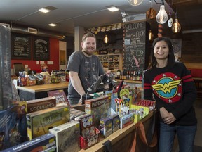 Justin Bourassa and Carissa Chan own The Gamers' Lodge on 124 Street.