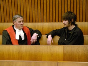 Court of Queen's Bench Justice Vital Oullette talks to high school student Calvin McKinley in 2006. In some cases, students end up in court when they don't follow orders made by Alberta's attendance board.