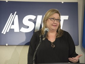Susan Hughson, executive director of ASIRT, released the outcome of an investigation into allegations of theft of an Airsoft gun and insurance fraud involving a Stony Plain RCMP member Friday, Oct. 21, 2016.