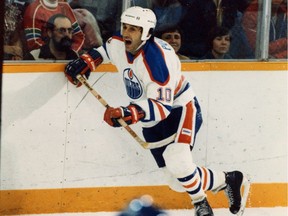 Jaroslav Pouzar as a member of the Edmonton Oilers in the mid-1980s.