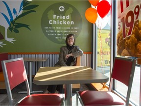 Cheryl Bachelder, CEO of Popeyes, poses for a portrait at a new franchise in Mississauga in Toronto in this 2015 file photo.