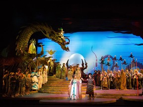 The finale of Edmonton Opera's production of Turandot.
