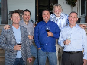 From left, the family behind Earls restaurant chain: Jeff Fuller, Stewart Fuller, Clay Fuller, Leroy (Bus) Earl Fuller, Stanley Earl Fuller.