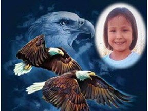 An image of Shalaina Arcand, from her funeral home obituary. She was five when she died in October 2015 from head trauma. In October 2016, her mother was charged with second-degree murder and assault with a weapon in relation to Shalaina's death.