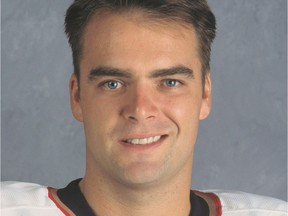 Edmonton Oilers goalie Curtis Joseph in September 1997.