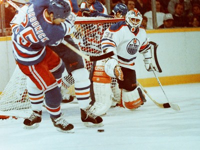 Esa Tikkanen 1987 Edmonton Oilers Away Vintage Throwback NHL