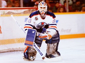 Edmonton Oilers goalie Bill Ranford in an undated photo from the early 1990s.