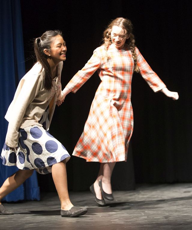 Harry Ainlay student Sophia Iligan and Emma Brown in David and Lisa.