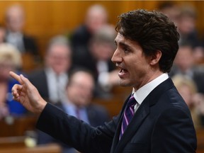 Prime Minister Justin Trudeau responds to a question during question period in the House of Commons on Parliament Hill in Ottawa on Wednesday, Nov. 30, 2016.